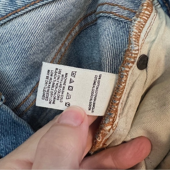 We the Free Relaxed and Destroyed Denim Mini Skirt - Picture 9 of 10